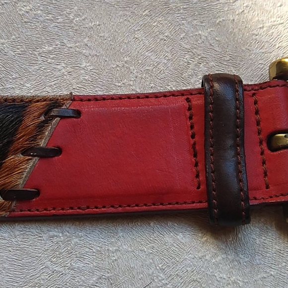 The Limited Leather Cow Hair Belt Size Medium main image 12